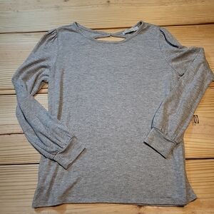 Loft Grey Womens Lightweight Sweater Size Medium Casual Business Spring Fall